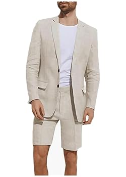 スーツ M ICON SUMMER SUIT SHORTS MON スーツ M ICON SUMMER SUIT SHORTS MON Mens Linen Suit 2 Piece